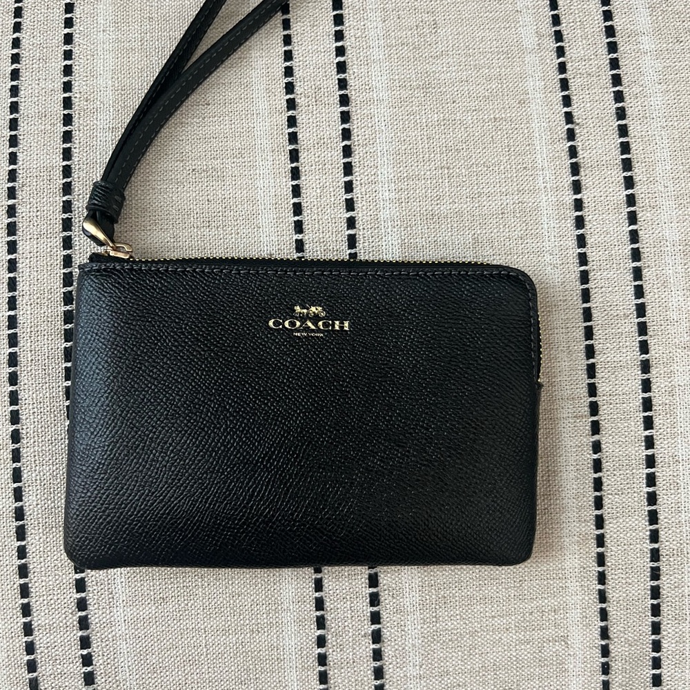 Coach Black Wristlet